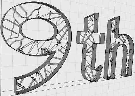 9th art sculpture cad