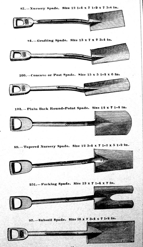 types of shovels